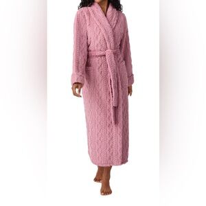Cozy Pink Cable Knit Robe (NWT)